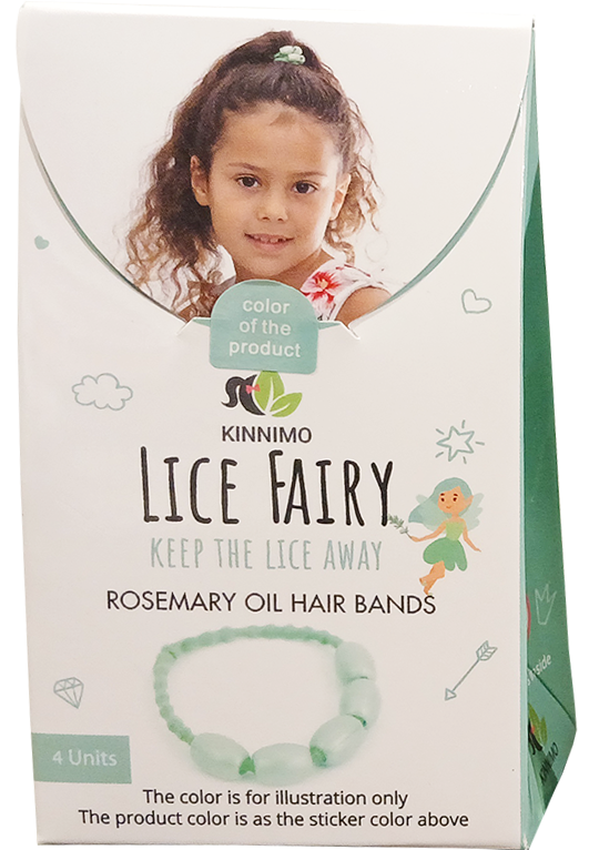 Kinnimo Lice Fairy Elastiekjes 4 stuks - Groen