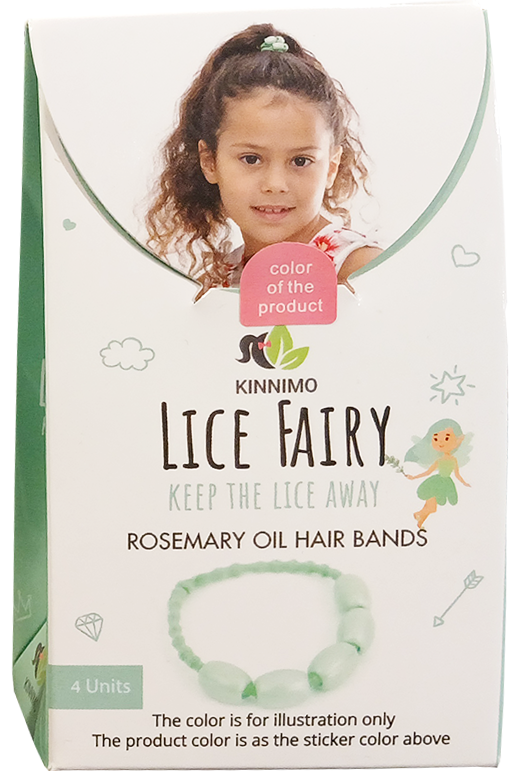 Kinnimo Lice Fairy Elastiekjes 4 stuks - Roos
