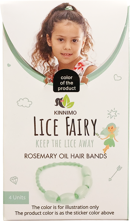 Kinnimo Lice Fairy Elastiekjes 4 stuks - Zwart